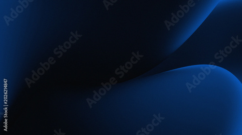 Quadro su tela Abstract modern blue color with curved line pattern, gives a minimalist impression but remains premium used as an aesthetic background for creative design projects