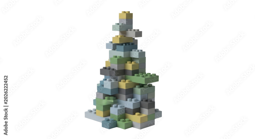 Obraz premium Colorful LEGO Christmas Tree