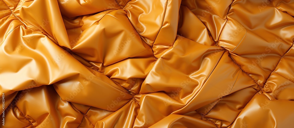Fototapeta premium Luxury gold leather upholstery background.