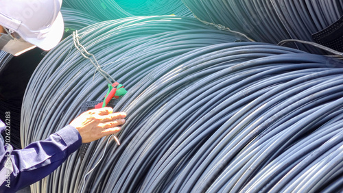 Wire rod coil surface inspection, High quality wire material for construction and manufacturing