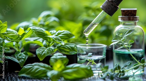 Biotechnology research on herbal plant samples  chemical testing and natural extract analysis