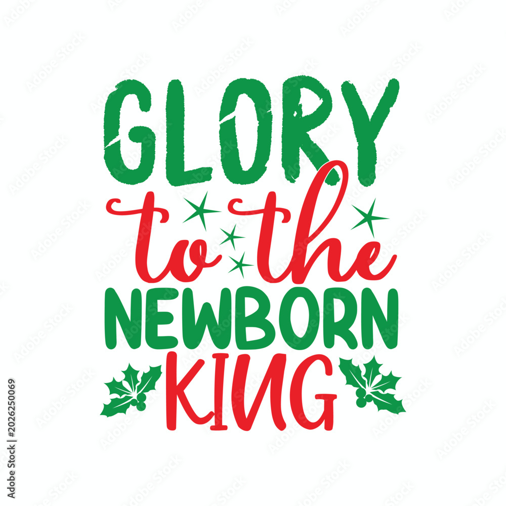 Fototapeta premium Glory to the newborn king