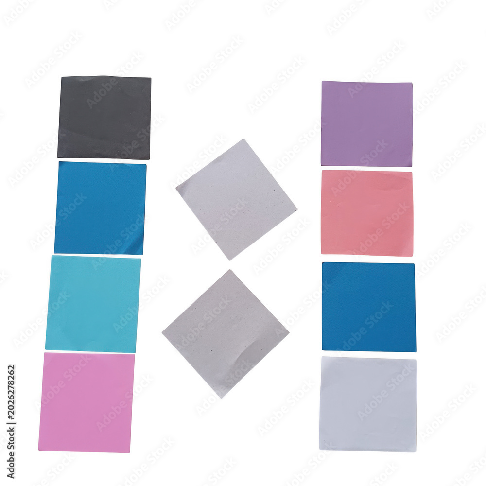 Fototapeta premium Colorful geometric shapes in a modern abstract pattern