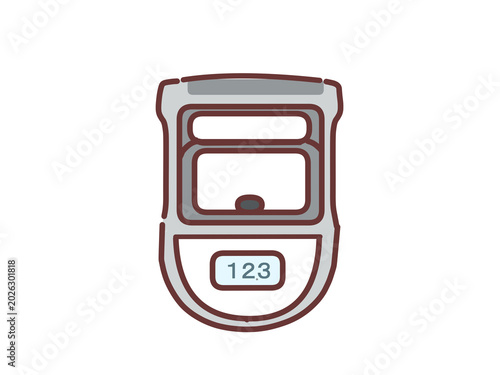Tableau sur toile Handgrip dynamometer—used for physical fitness testing and recreational activiti