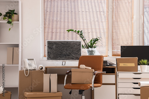 Workplace with chair and ca...