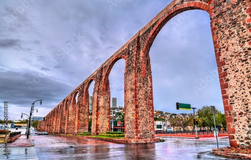 Obraz na plátně Aqueduct of Queretaro, UNESCO world heritage in Mexico