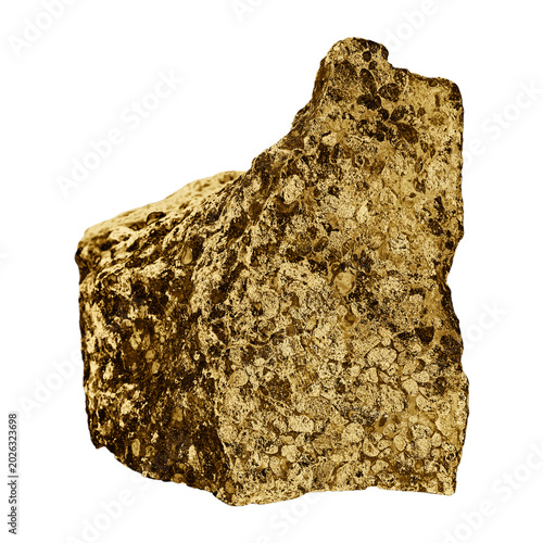 Obraz na plátne Gold decorative stone design element