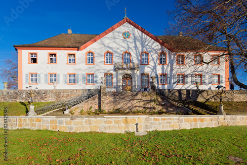 Panoramic view of Castle Buergeln (Bürgeln) in Schliengen, Germany

