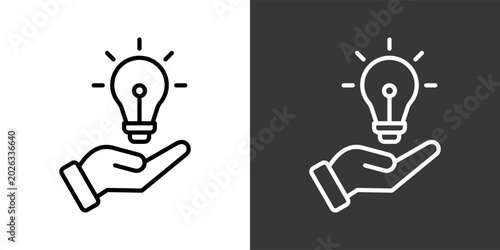 Solution Black And White Icon Set Collection Pack Vector Illustration