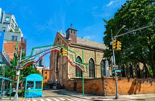 Basilica of Saint Patrick Old Cathedral in the Nolita neighborhood of Lower Manhattan - New York City, United States