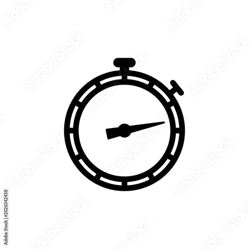 Foto simple icon of a stopwatch timekeeping tool