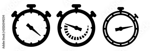 Картината върху платно simple icon of a stopwatch timekeeping tool