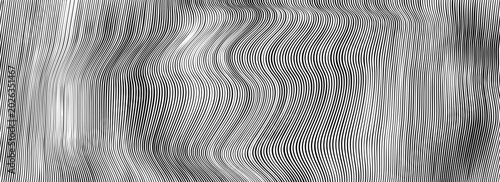 Slika na platnu Vintage-inspired black and white striped halftone texture with engraved line effect, suitable for web design, print media, wallpaper, banners, and contemporary visual projects
