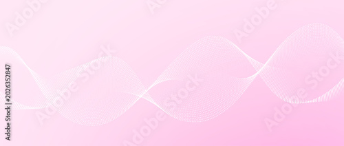 Konstfotografi Pink dotted wave pattern background