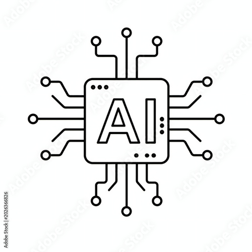 AI Circuit Board Icon