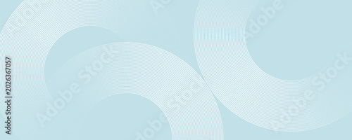 Modern abstract background with glossy white gradient circle lines and minimalist geometric futuristic design.