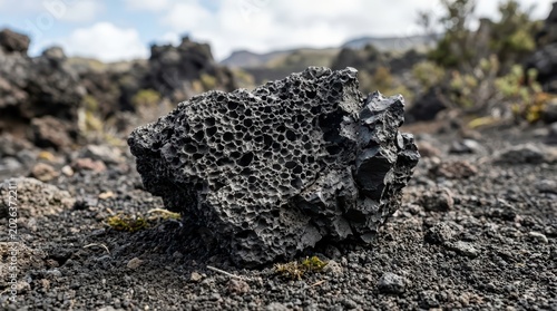 Volcanic Rock Close Up in Iceland