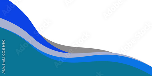 Modern Blue Wave Abstract Background Design