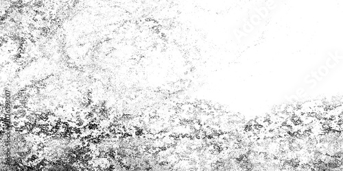 Abstract grunge texture with black and white gritty noise, distressed surface pattern for vintage design and artistic background effects isolated on transparent background