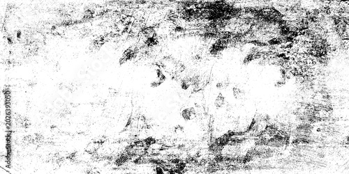 Grunge distressed texture of old scratched metal surface, black and white overlay effect isolated on transparent background