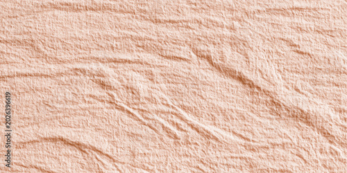 Tableau sur toile Textured Beige Wrinkled Linen Fabric Background Vector Graphic with Organic Crea