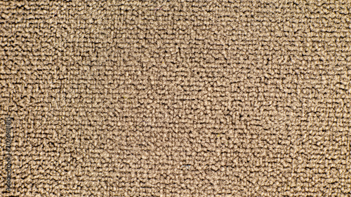 Foto Macro photo of beige brown velour fabric texture