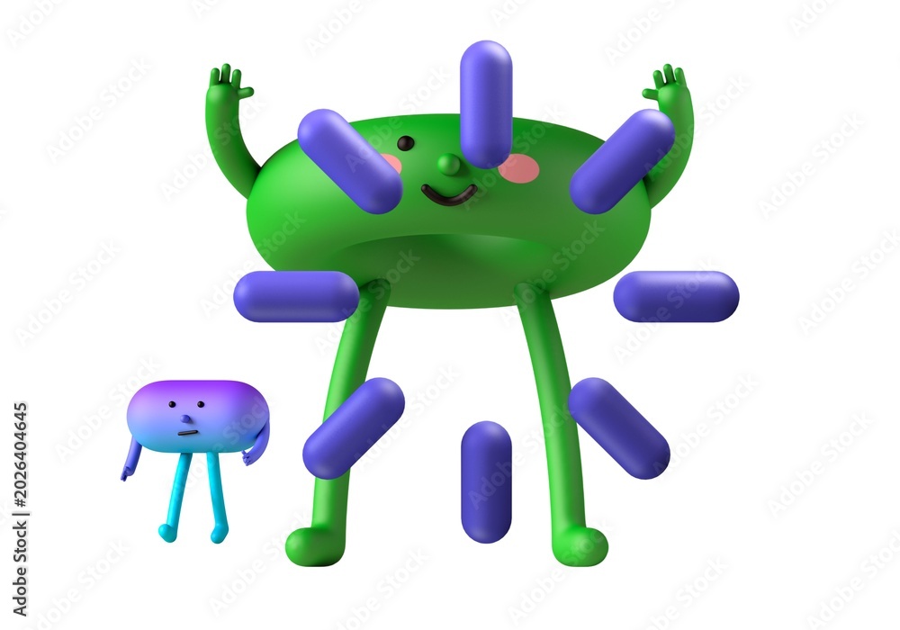 Naklejka premium 3d character icon illustration design.