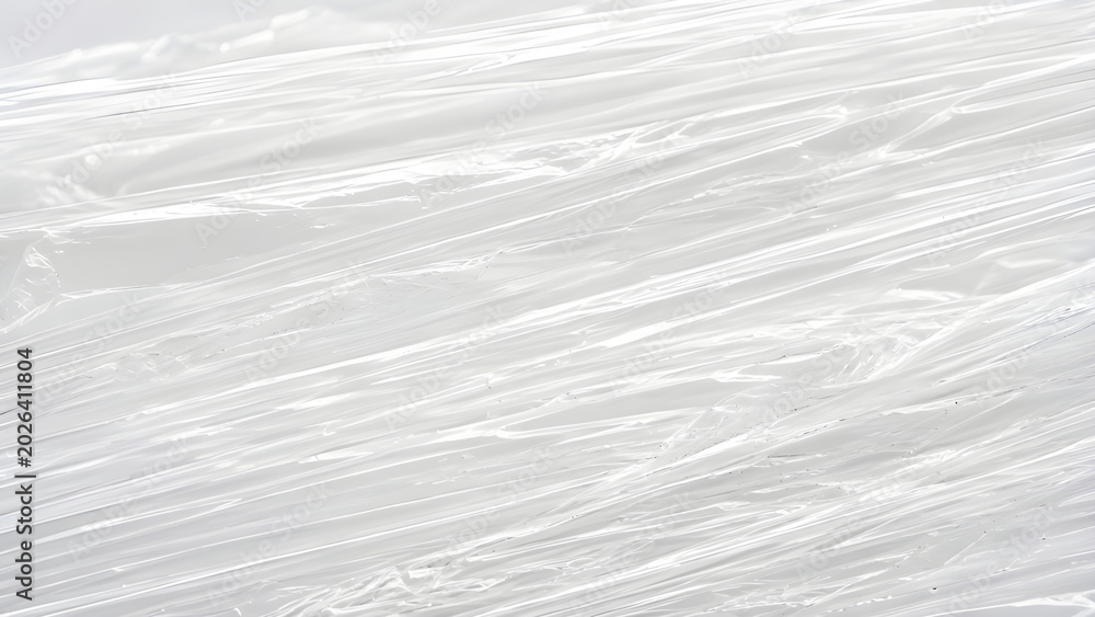 Obraz premium White Plastic Wrap Texture With Diagonal Lines For Packaging Design
