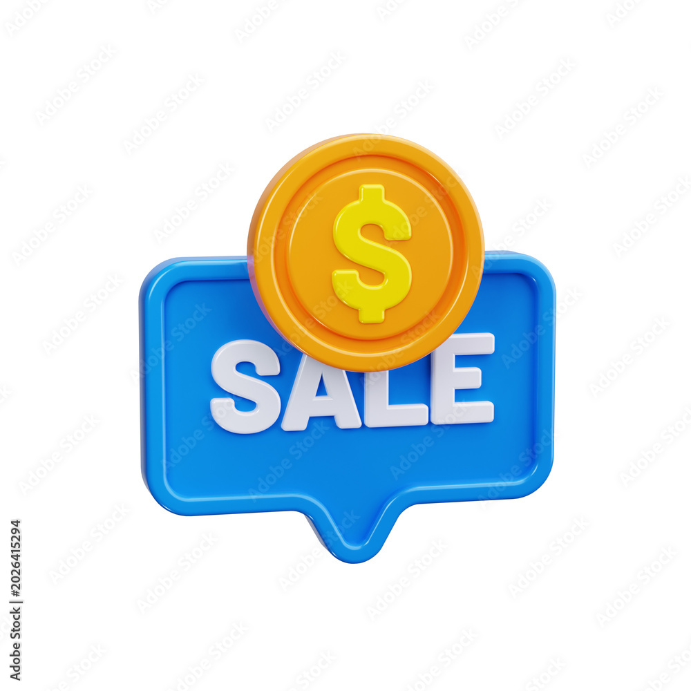 Fototapeta premium Dollar Sign 3d render icons