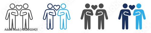 Foto dedication icon set multi concept