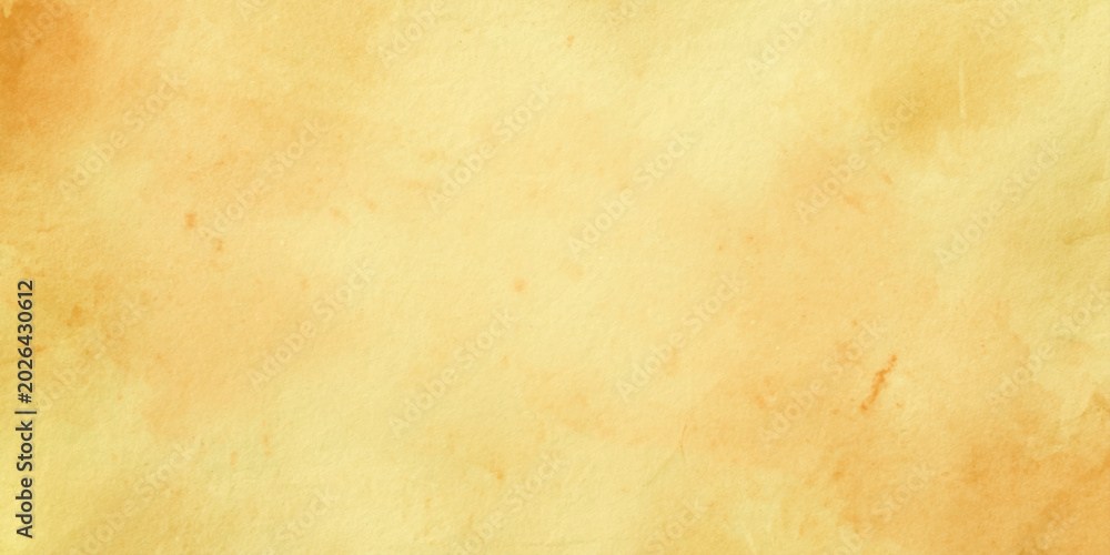 Obraz premium Warm yellow vintage paper texture background with orange tones and soft gradient