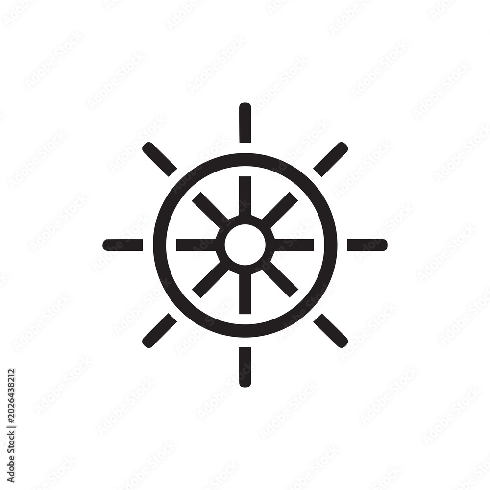 Obraz premium Compass Navigation Vector Icon on white background or silhouette vector 