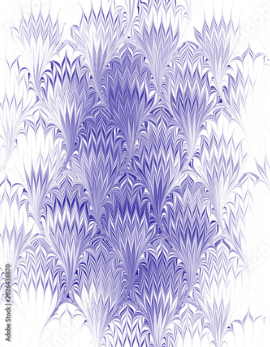 Thistle Pattern Marbling Background
