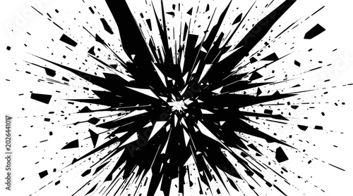 Quadro su tela A completely black screen with no visible details or elements, representing emptiness, void, or nothingness