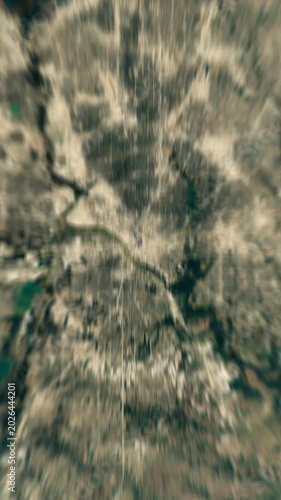  Earth Zoom From Space to Stadium in Dallas Texas USA