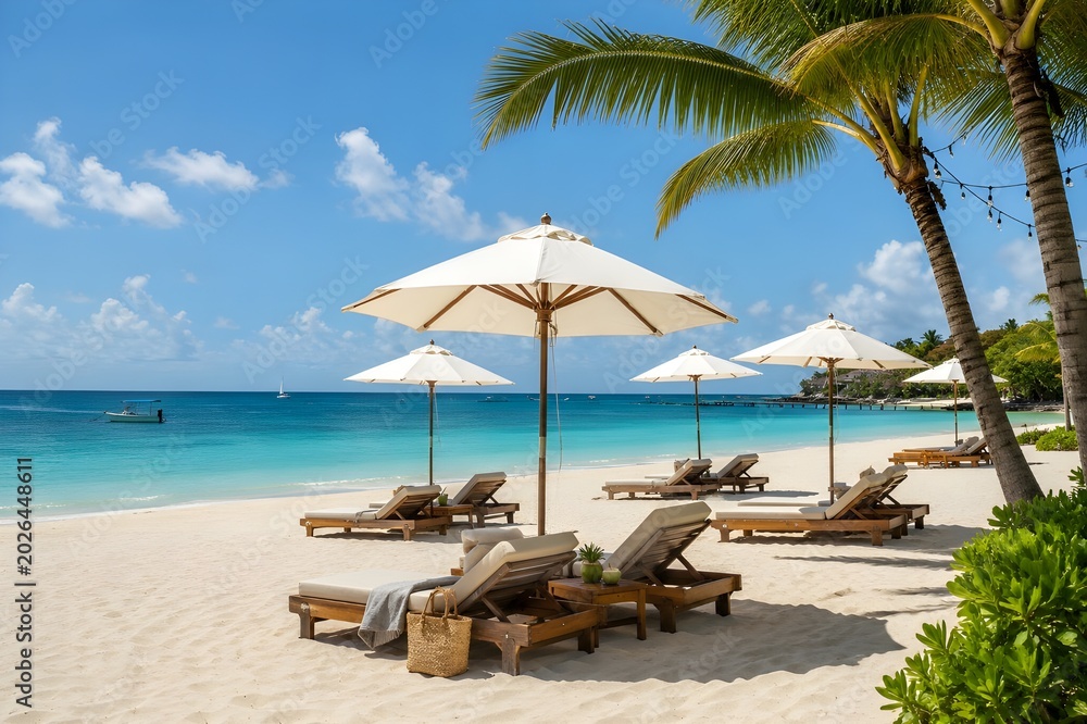 Fototapeta premium Peaceful tropical beach resort