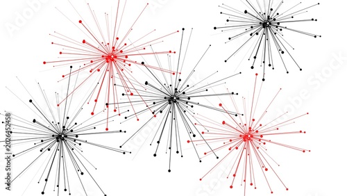 Connecting dots expanding network data explosion concept