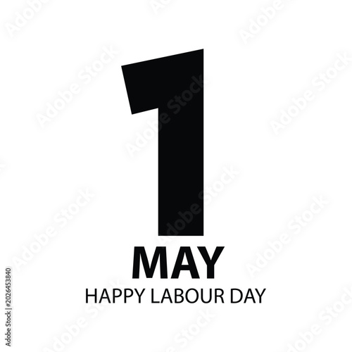 Tableau sur toile The image celebrates Labour Day on May 1st, showing a
