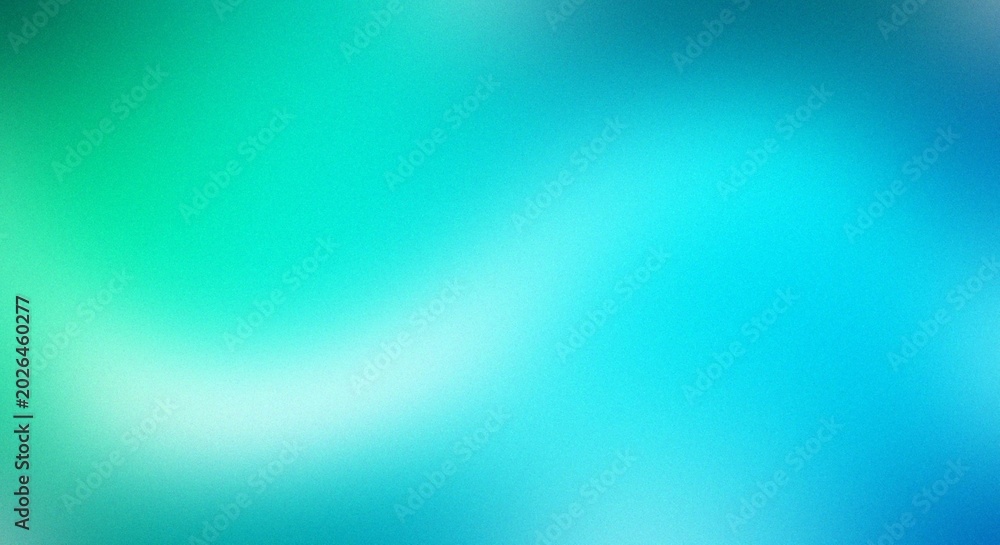 Fototapeta premium Soft gradient background with green to blue transition and light rays Noisy Texture for Poster Design