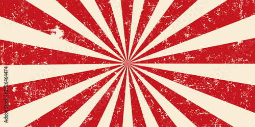 Photos Vintage Japan Red Rising Sun, Sun Ray - Vintage Red Rising Sun Background