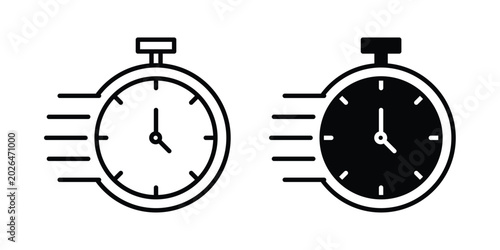 Tableau sur toile Quick icon - web black vector design.