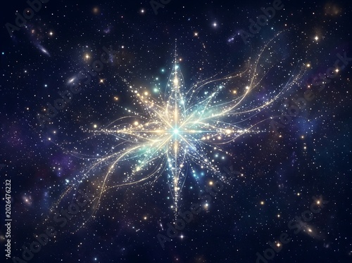 Elegant_Star_Glow_Digital_Wallpaper  