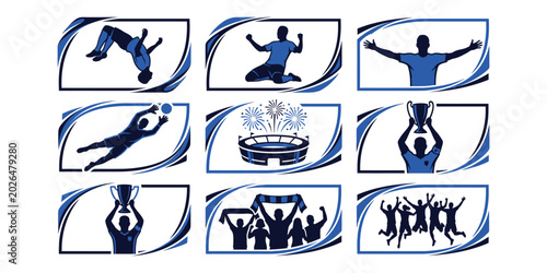 Collection of school and shopping icons And, FIFA World Cup 2026,World Cup 2026, World Cup, World Cup Icon Set, Football Icon set, Football Element, Football Vector Icon Set.