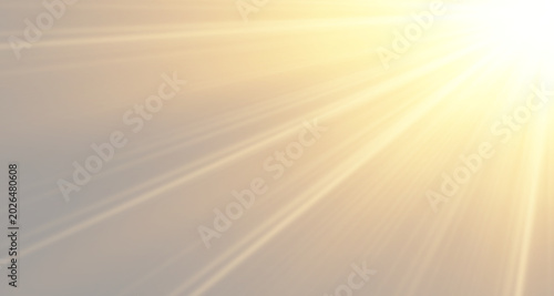 Картината върху платно Bright divine sun rays shining through cinematic haze