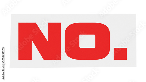 Obraz na płótnie Bright red no word isolated on transparent background
