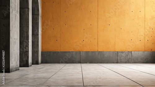 Minimalist Cement Factory Interior Background