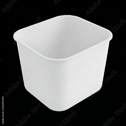 Square plastic container with handle for storage solutions