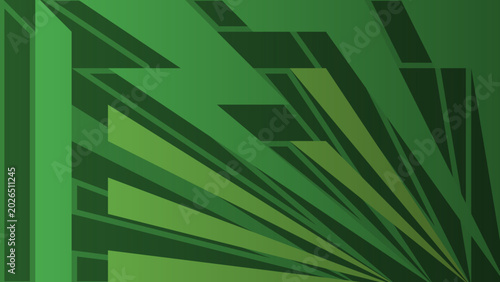 Photos Abstract Green Geometric Rays Background with Dynamic Light Effect and Modern De