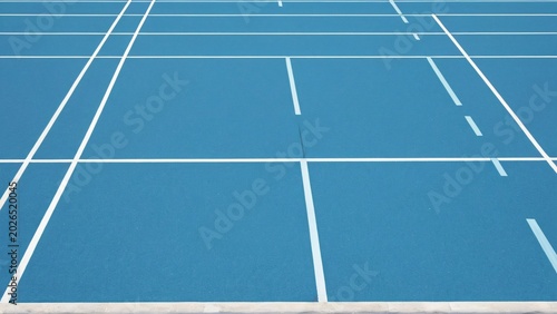 Clean Running Track Lane Composition