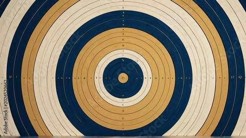 Abstract Archery Target Close-Up